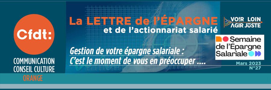 La lettre de l&rsquo;épargne et de l&rsquo;actionnariat salarié N°27