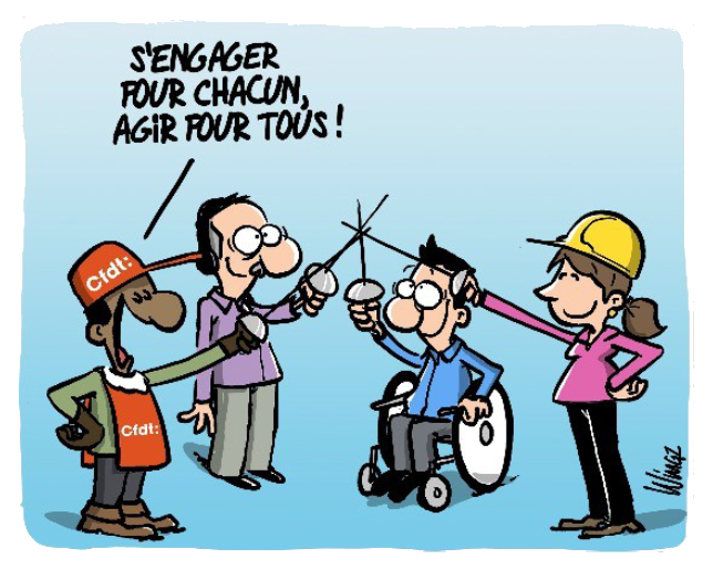 C'EST PAS NOUS, C'EST DEF ! dessin wingz s'engager pour chacun agir pour tous