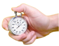 photo
chronomètre dans une main