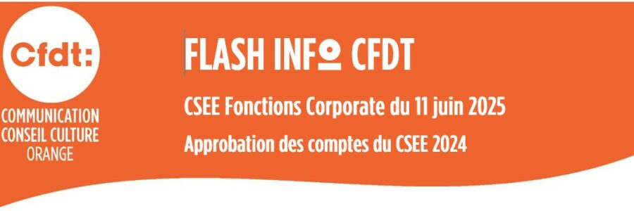 FLASH INFO /CSEE Fonctions Corporate comptes 2024