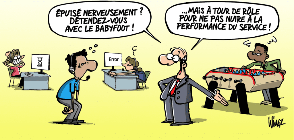 Dessin Wingz : ENQUÊTE « STRESS ET CONDITIONS DE TRAVAIL » #11